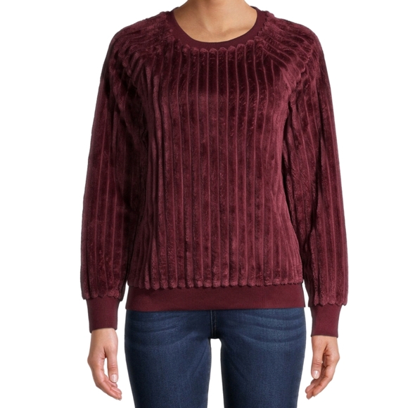 No Boundaries Sweaters - No Boundaries - Fuzzy Rib Knit Pullover Sweater
